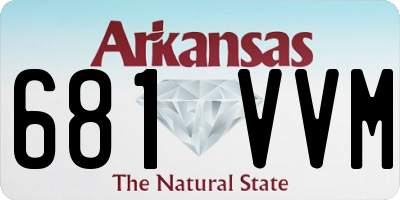 AR license plate 681VVM