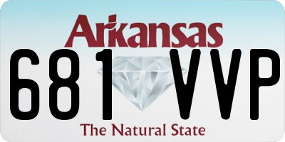 AR license plate 681VVP