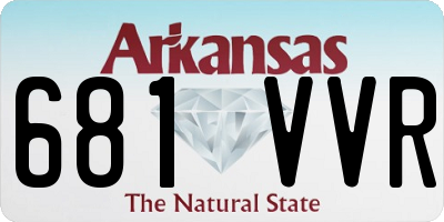 AR license plate 681VVR
