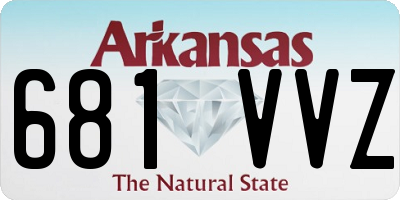 AR license plate 681VVZ