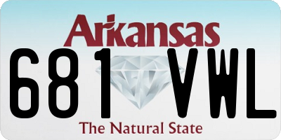 AR license plate 681VWL