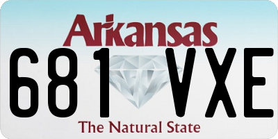AR license plate 681VXE