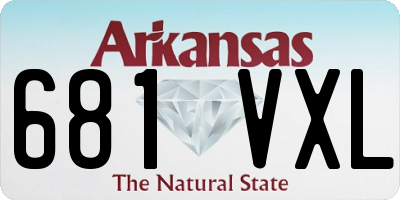 AR license plate 681VXL