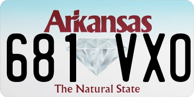 AR license plate 681VXO