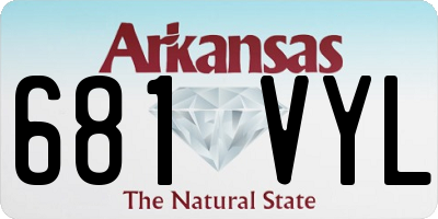 AR license plate 681VYL