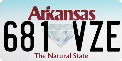AR license plate 681VZE