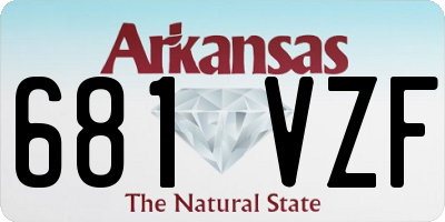 AR license plate 681VZF
