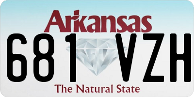AR license plate 681VZH