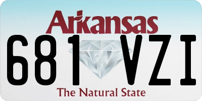 AR license plate 681VZI