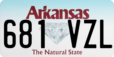 AR license plate 681VZL