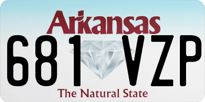 AR license plate 681VZP