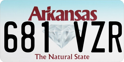 AR license plate 681VZR