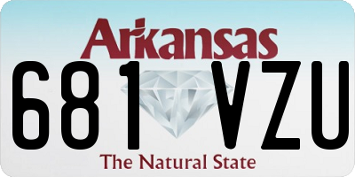 AR license plate 681VZU