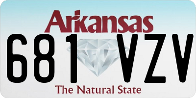 AR license plate 681VZV