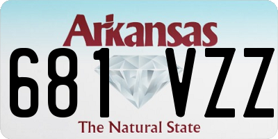 AR license plate 681VZZ
