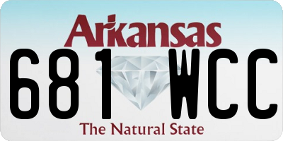 AR license plate 681WCC