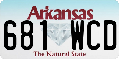 AR license plate 681WCD