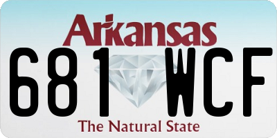 AR license plate 681WCF