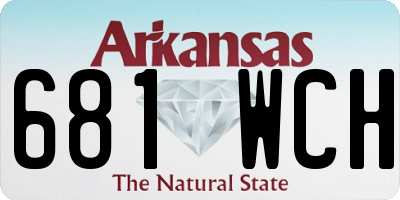 AR license plate 681WCH