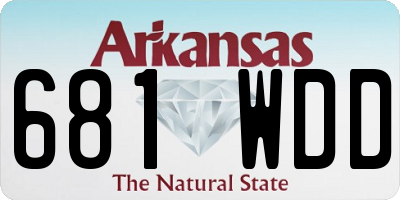 AR license plate 681WDD