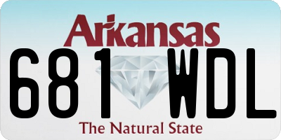 AR license plate 681WDL