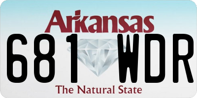 AR license plate 681WDR