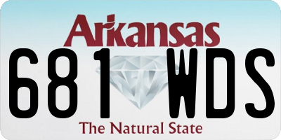 AR license plate 681WDS