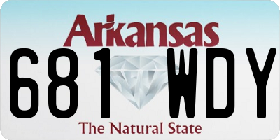 AR license plate 681WDY