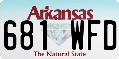 AR license plate 681WFD