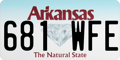 AR license plate 681WFE