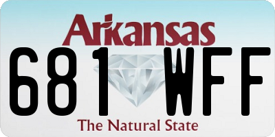 AR license plate 681WFF