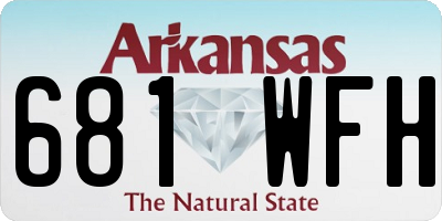 AR license plate 681WFH