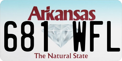 AR license plate 681WFL