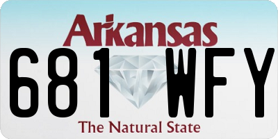 AR license plate 681WFY