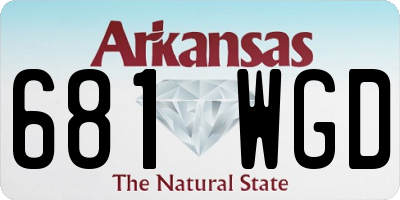 AR license plate 681WGD