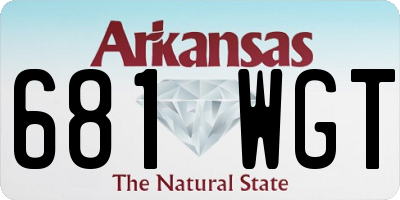 AR license plate 681WGT