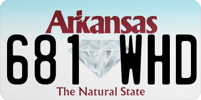 AR license plate 681WHD