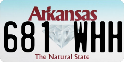 AR license plate 681WHH