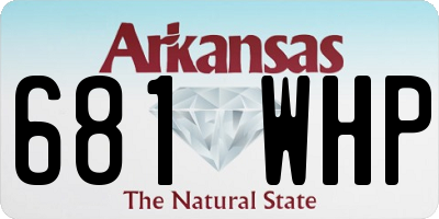 AR license plate 681WHP