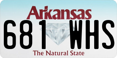 AR license plate 681WHS