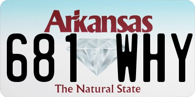 AR license plate 681WHY