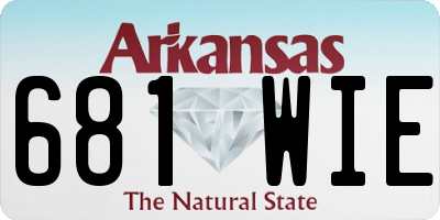 AR license plate 681WIE