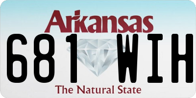 AR license plate 681WIH