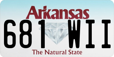 AR license plate 681WII