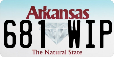 AR license plate 681WIP