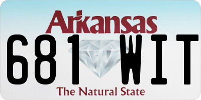 AR license plate 681WIT
