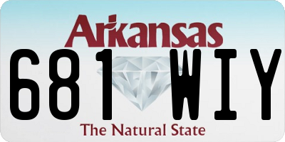 AR license plate 681WIY