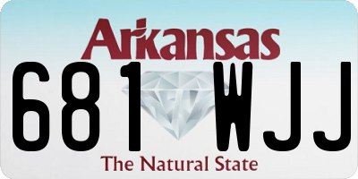 AR license plate 681WJJ