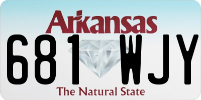 AR license plate 681WJY
