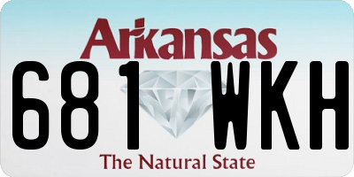 AR license plate 681WKH